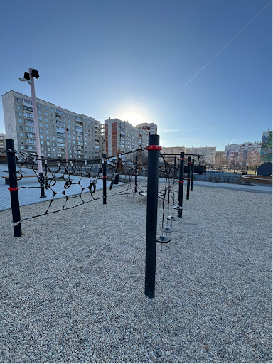 Канатный парк (Серия малыш модуль  канатная сетка №2)