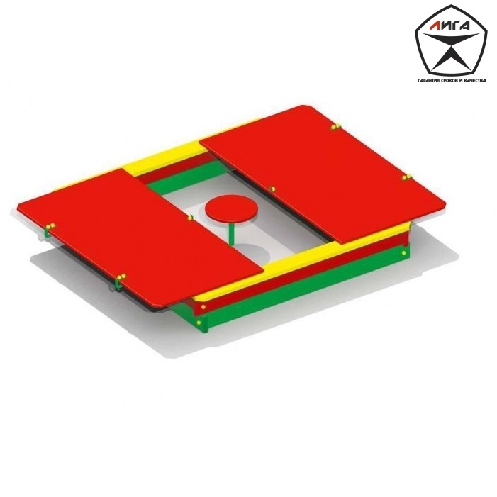 Песочница с крышкой вид 3