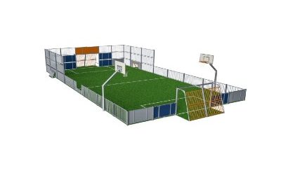 Площадка MUGA, 11x21 - металл